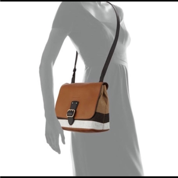 BURBERRY LONDON LARGE CHECK SHELLWOOD GOWAN MESSENGER BAG ADJUSTABLE STR… - Picture 7 of 7